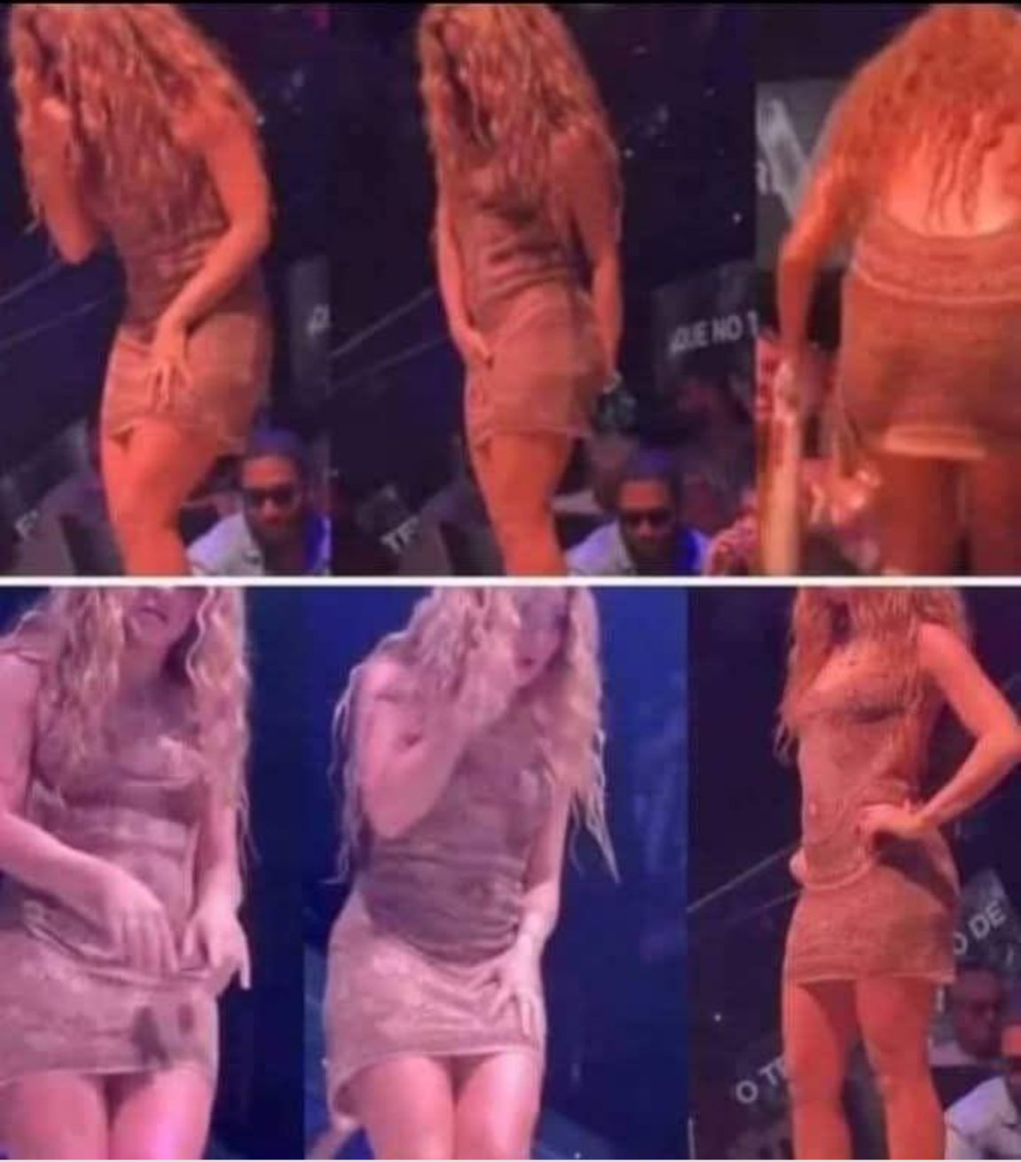 The moment Shakira leaves the stage after noticing that… See more